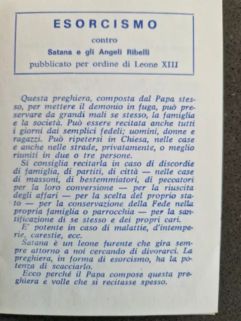 Pieghevole Esorcismo