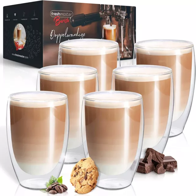 Latte Macchiato Glas Kaffeegläser Barista Kaffeegläser Doppelwandig Cappuchino