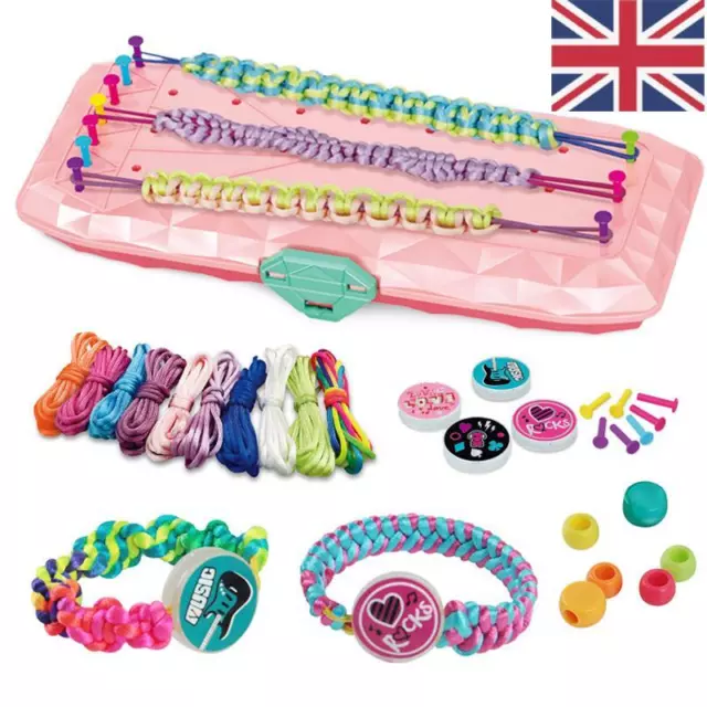Friendship Bracelet Making Kit Toys, DIY Crafts for Girls Ages 8