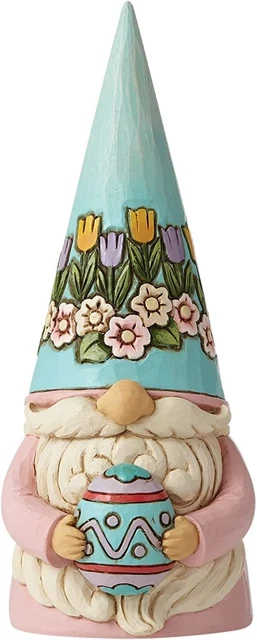 Enesco Jim Shore Heartwood Creek Gnome Holding Easter Egg Figurine, 7.48... Enesco Jim Shore Heartwood Creek Gnome Holding Easter Egg Figurine, 7.48...