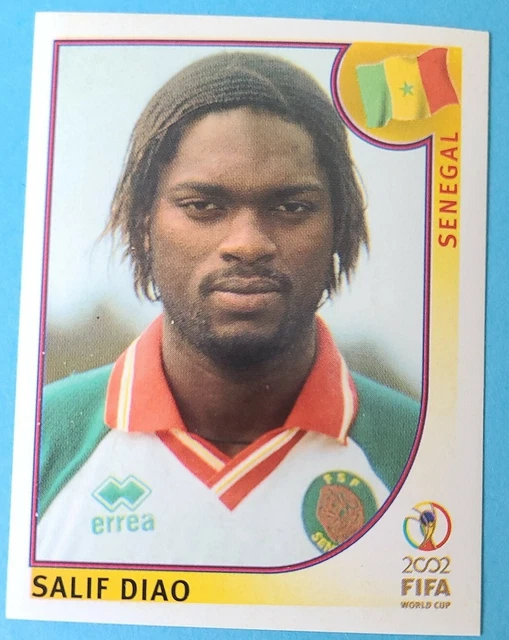 Panini Sammelbilder Fußball WM 2002 Nr. 54 Salif Diao Senegal WC 02 ungeklebt