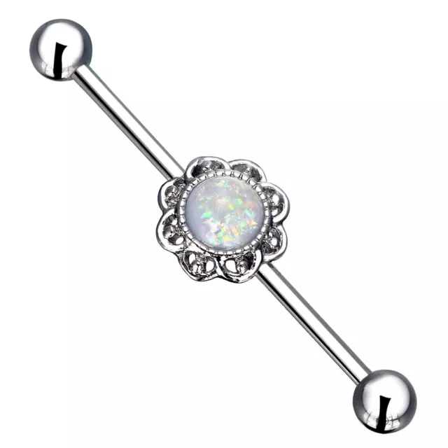 1PC Scaffold Industrial Barbell Earring Tribal Arrow Cartilage Bar Piercing 14G