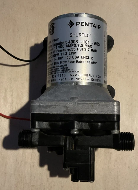 12V 3.0 Gpm RV Water Pump with Strainer For Camper 4008