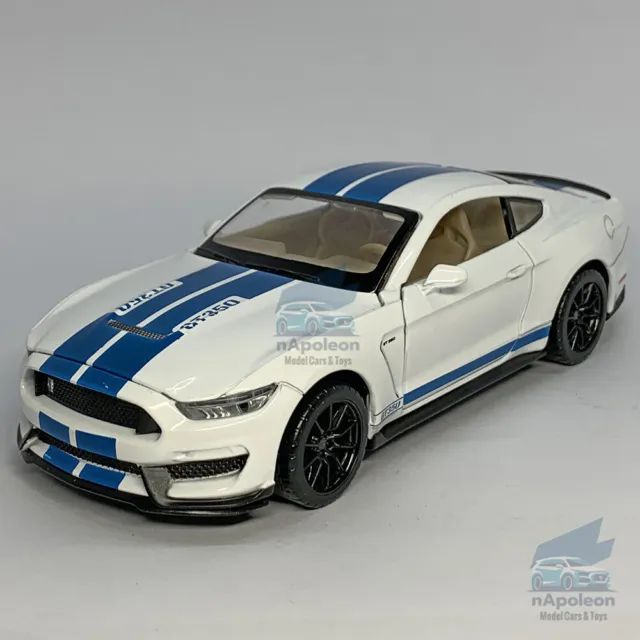 1/32 Ford Mustang Shelby GT350 Model Car Diecast Toy Vehicle Kids Gift White