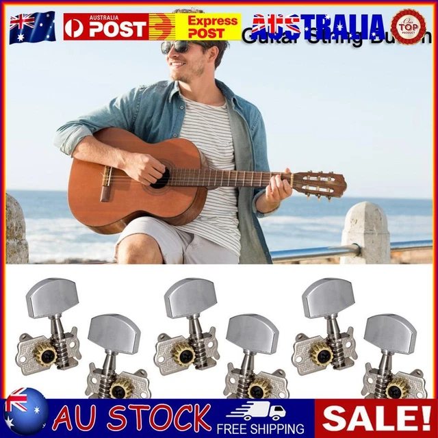 6pcs Guitar 3L 3R Open String Button Tuning Pegs Machine Head Key Peg Knobs