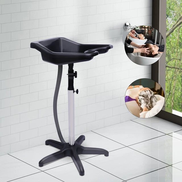 Lavabo posteriore mobile parrucchiere lavabo per capelli regolabile in altezza & ribaltabile