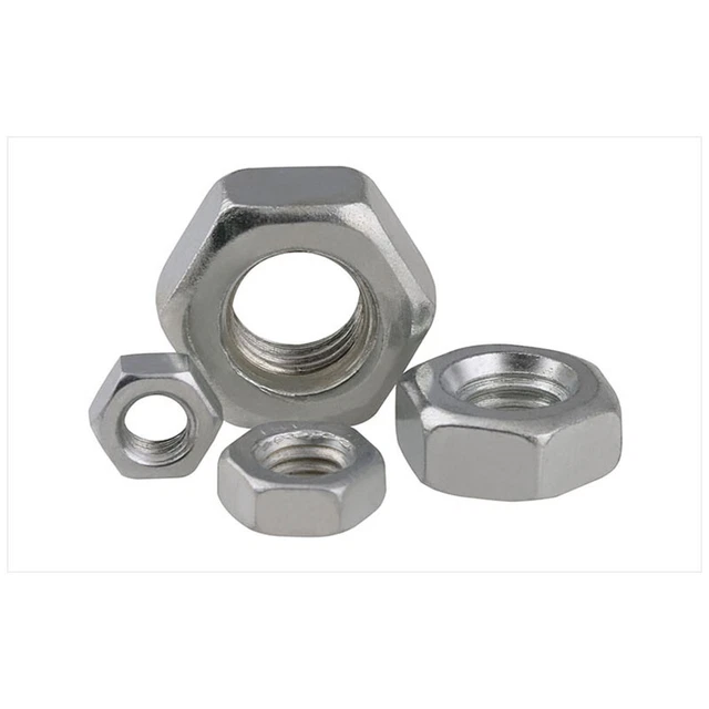 Tuercas hexagonales UNC/BSW 1/8-40 5/32 1/4-20 1/2-12 4# acero al carbono galvanizado