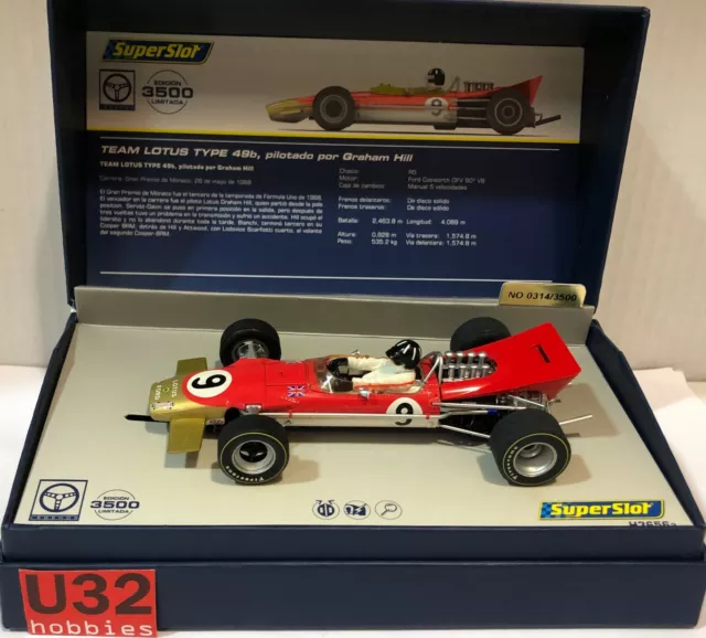 Superslot Legends H3656A Lotus Type 49B #9 Graham Hill Scalextric UK MB