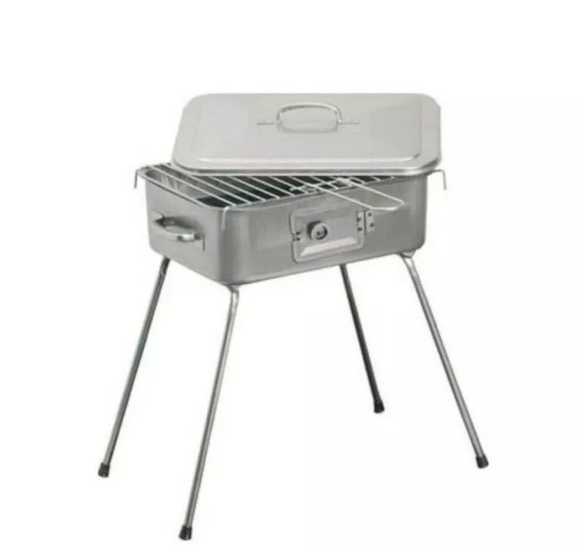 Chambre de Combustion Barbecue Avec Grille À Charbon Pour Jardin Picnic en Métal