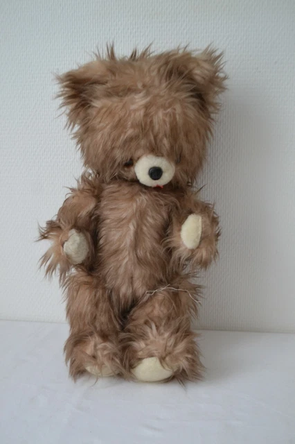 ANCIEN OURS EN peluche qui émet des sons style boîte à meuh EUR 30,00