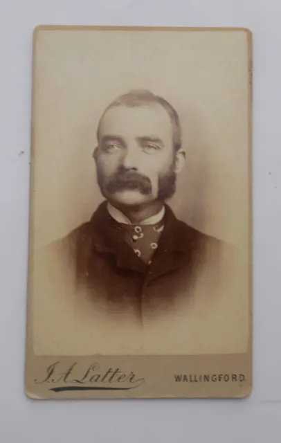 Cdv Of Man With Mutton Chops, By Latter Of Wallingford, Oxfordshire