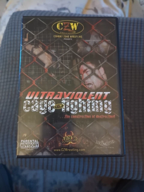 CZW ULTRAVIOLENT CAGE Fighting - Rare Wrestling DVD - Ft. Nick