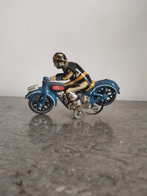 Jouet Ancien Moto En Tôle Tin MS359 - Mécanique, Rétro, Idée Cadeau