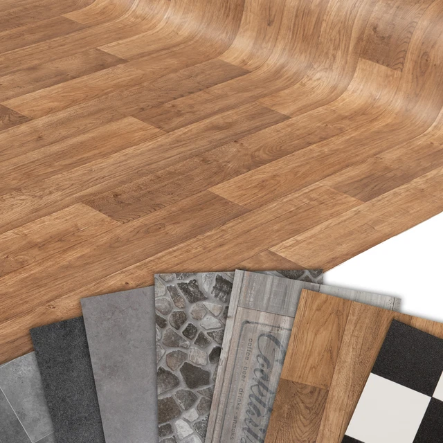 Internethandel PVC Vinylboden Antique Oak 200cm - Meterware Für Küche & Wohnzimmer