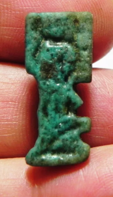 ZURQIEH -as15425- ANCIENT EGYPT, NICE FAIENCE AMULET OF SHU . 600 - 300 B.C
