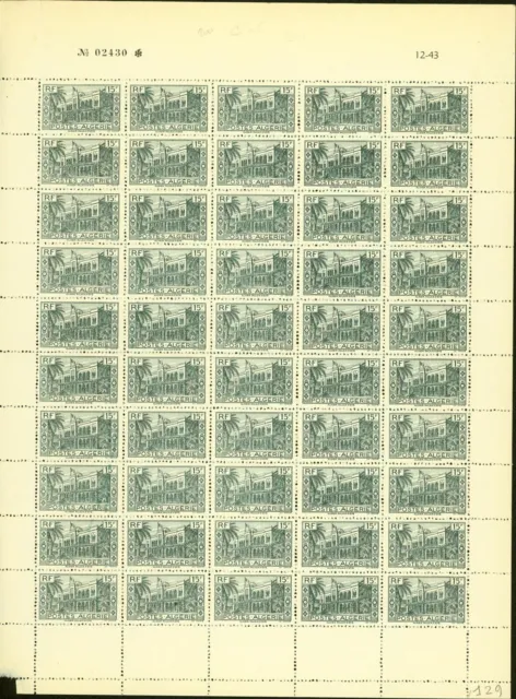 Algeria 1944-French Colony-MNH stamps. Yvert Nr.: 200. Sheet of 50(EB) AR1-00418