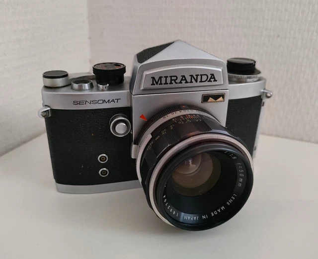 Miranda Sensomat avec objectif 1:1.8 f = 50mm appareil photo argentique
