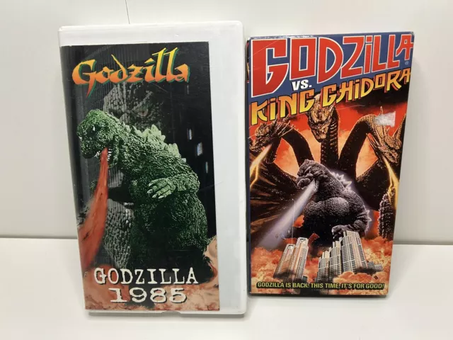 GODZILLA 1985 &GODZILLA Vs. King Ghidora VHS Sci Fi Kosuke Toyohara ...