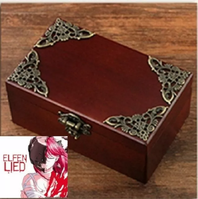 CLASSIC Wooden Rectangle jewelry Music Box ♫  ELFEN LIED - LILIUM ♫