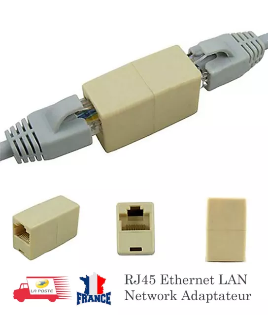 Coupleur d’adaptateur de connecteur LAN femelle réseau Ethernet RJ45 CAT5