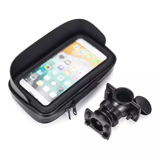 360° Waterproof Motorcycle Bike Mount Holder Case Cover for 6.3inch Mobile Phone