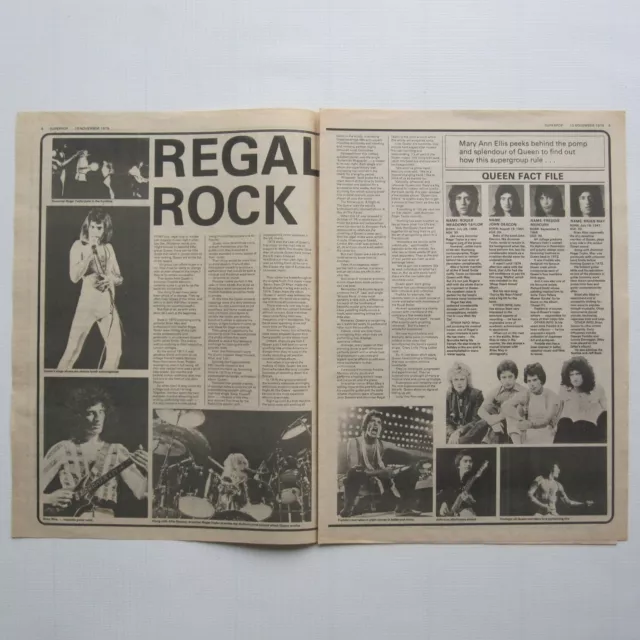 Queen 1979 Superpop UK Music Magazine 'Regal Rock' Article (Freddie Mercury)