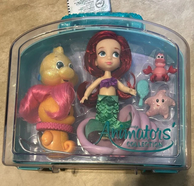 DISNEY STORE ANIMATORS Collection Ariel Little Mermaid Mini Doll
