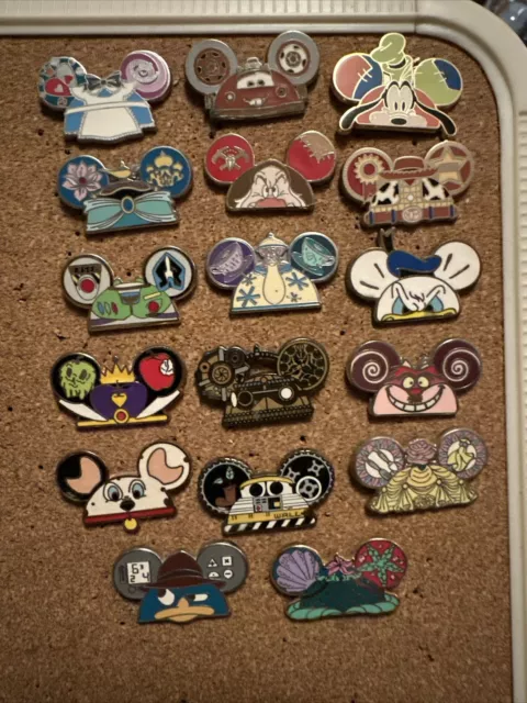 Disney Trading Pins 2012 Mickey Mouse Ears~Cars~Perry-Wall-E~Toy Story…17 Pins!