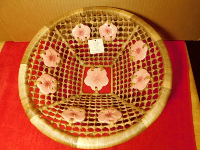 Basket~Hobby Lobby Easter 2010 Ceramic Pink Pedals & Wicker Philippians