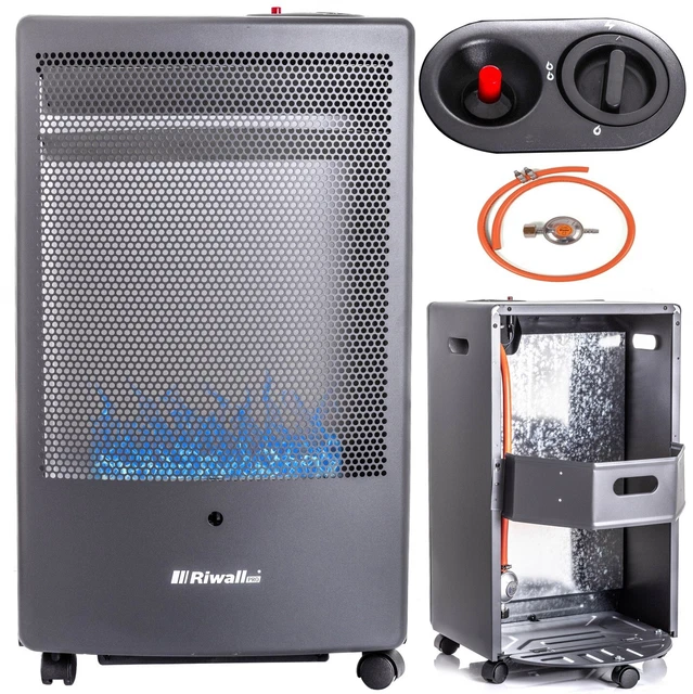 Gasheizung Heizgerät Camping Heizkörper Mit Rädern Gasofen 5000 W 420 x 720 mm