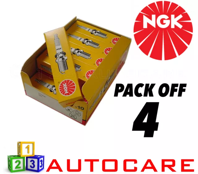 NGK Replacement Spark Plug set - 4 Pack - Part Number: B6ES No. 7310 4pk