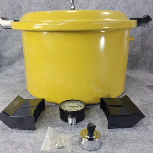 Vintage Presto 12 Qt PRESSURE COOKER Canner CAA12H Yellow Harvest GOLD  Aluminum