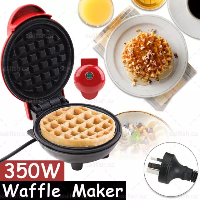 Mini Waffle Pancake Maker, Mini Machine Waffle Cake