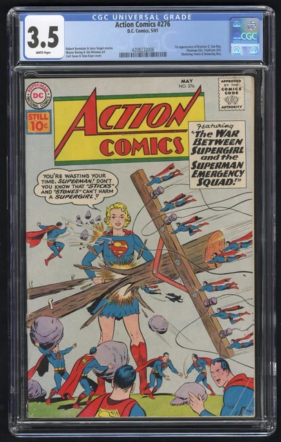 Action Comics #276 CGC 3.5 (DC 5/61) Supergirl joins Legion of Super-Heroes