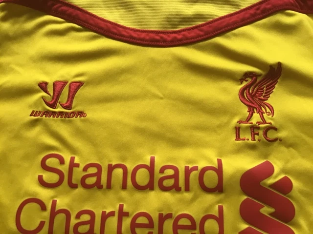 FC Liverpool Trikot gelb rot Warrior Product original Gr. 158