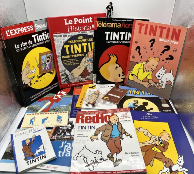 Bon Lot divers de revues, publicités, magazines & documents TINTIN