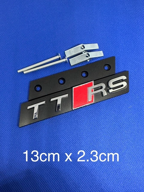 Auto Schwarz Vorderring Logo Emblem Für Audi TT 8J Facelift TTS TTRS 249x86mm