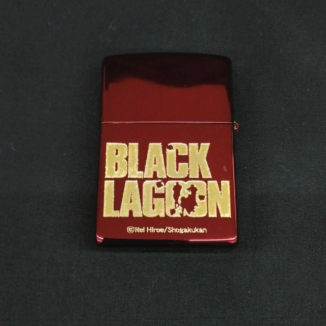 Zippo 2020 Black Lagoon Oil Lighter w/ Box Used
