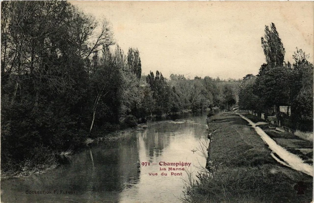 CPA AK CHAMPIGNY 971 La Marne Vue du Pont (671814)