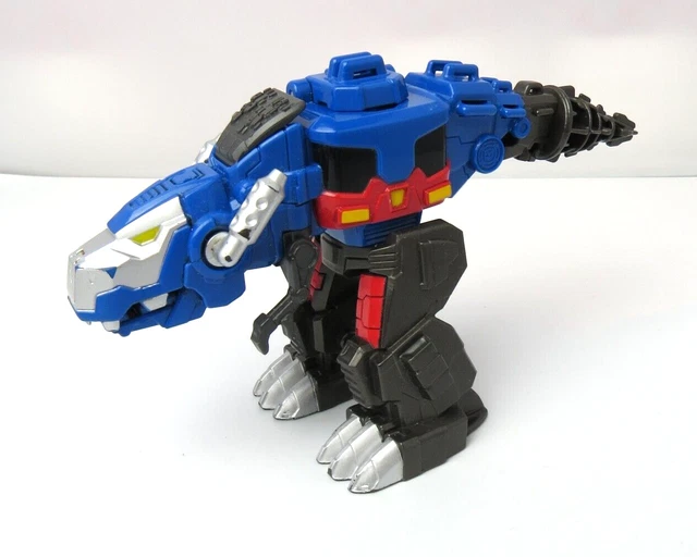 TRANSFORMERS RESCUE BOTS Rescan Optimus Prime Blue Tyrannosaurus Rex (T ...