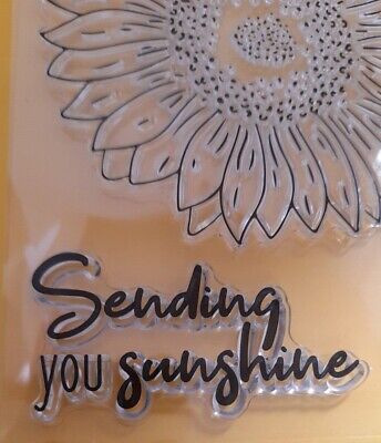 Clear Stamp Set - Bee - Sunflower  - Nature - Honey Bee - Sending You Sunshine
