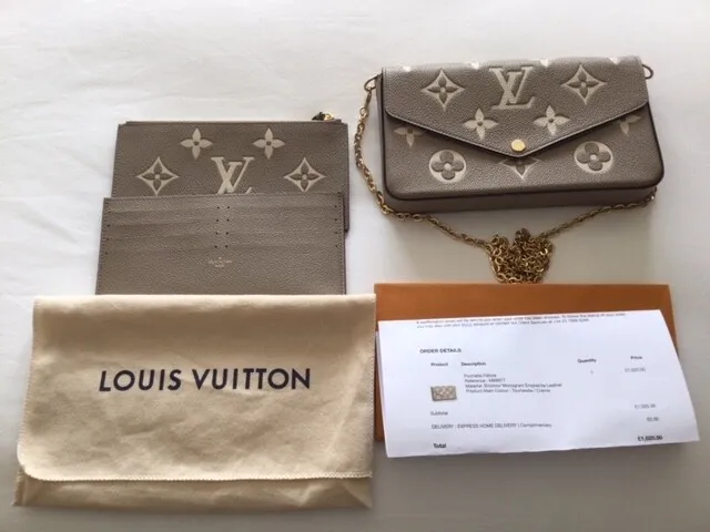 Louis Vuitton Monogram Empreinte Felicie Pochette (SHF-21839) – LuxeDH