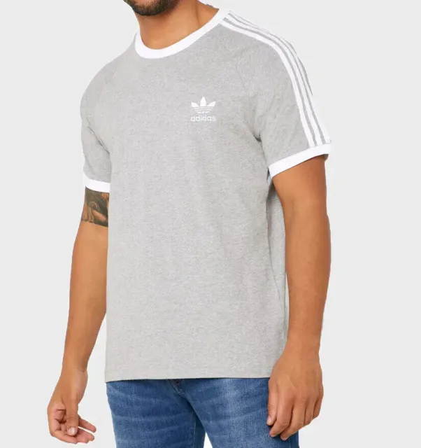 Adidas Originals Men’s 3 Stripes Crew Neck Short Sleeve T-shirt