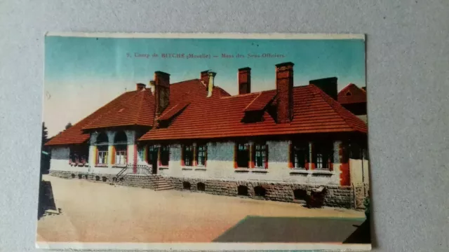 Camp de bitche mess des sous officiers militaire carte postale postcard army