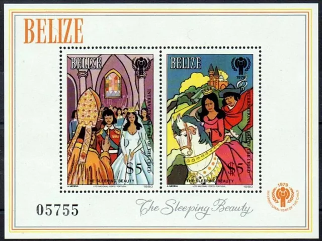 Belize 1980 QEII Internacional Año Del Niño / Fairy Tales S/S MNH @Escaso@