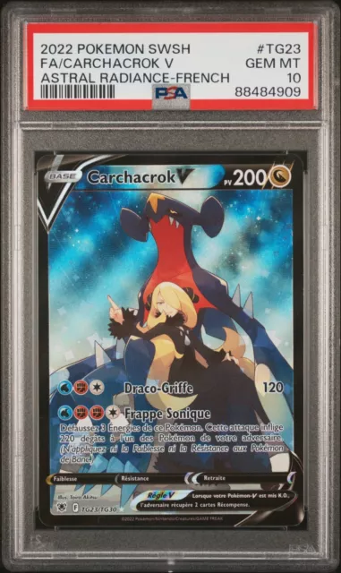 Pokemon Epee Card & Radiant Star Shield Eb10 Fa Carchacrok V Tg23 En Psa 10