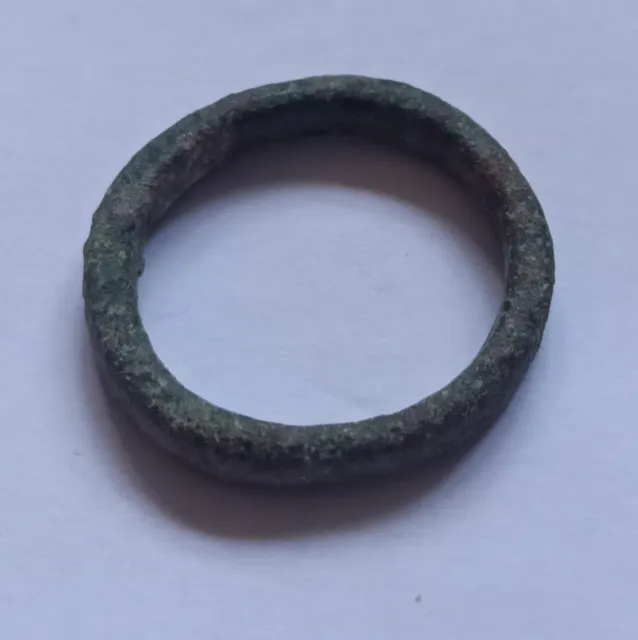 ANCIENT CELTIC BRONZE PROTO MONEY. ANCIENT CURRENCY 800-500 B.C. Ring Size 9 2
