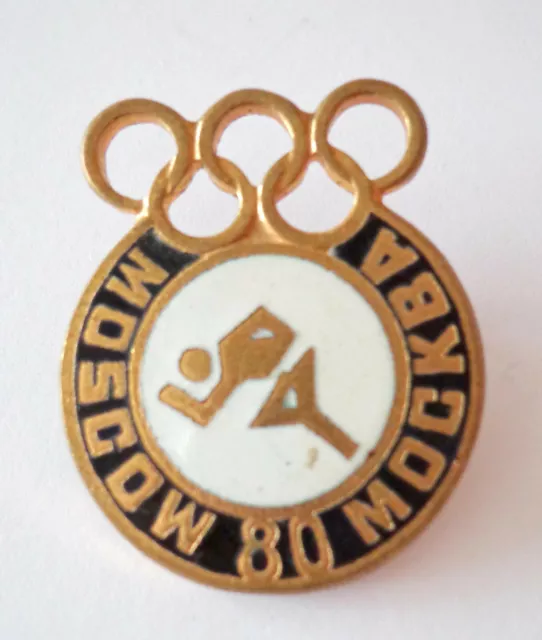 Ansteckernadel -olympische Spiele- Moskau 1980 Smaltato Tappeto Runner