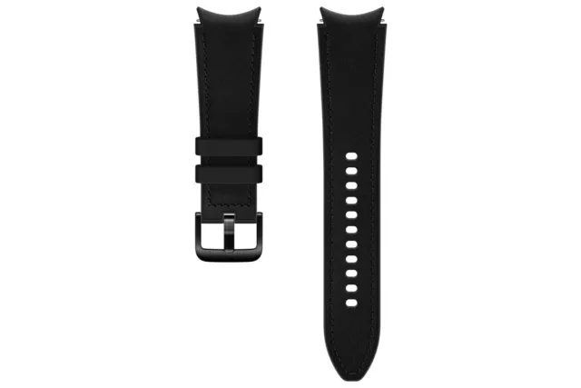 Samsung Hybrid Leather Band für Galaxy Watch 4 (20 mm, M/L), Black "wie neu"