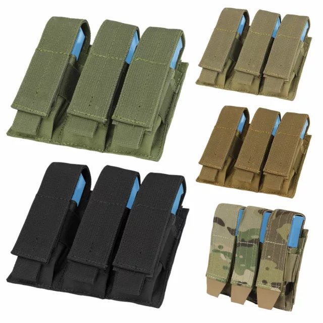 Condor MA52 MOLLE Tactical Triple Mag Holster Pistol Sheath Magazine Pouch